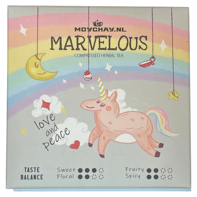 Marvelous Herbal Tea - 80g Pressed Brick